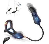 Prostate Vibratar for Men and Couples Sex Toy, Cock Ring, Adult Toys - Male Prostate Massager, Expanding Anal Beads Remote Control Vibrator with 3 Thrust & 10 Vibrating Anal Butt Plug, Men Sex Toys