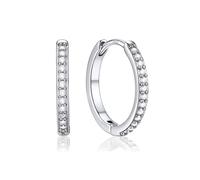 PROSTEEL Huggie Hoop Earrings for Women, Hypoallergenic 925 Sterling Silver Post Lightweight Small Sleeper Cartilage Earrings Tiny Hoops 8/10/12/14/15/16/18/20mm (With Gift Box)