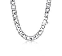 PROSTEEL Mens Cuban Chain Necklace, Curb Link Chains Silver/Gold Plated, 4mm/6mm/9mm/13mm Width, 18"-30" Inches, Hip Hop Jewellery -Send Gift Box