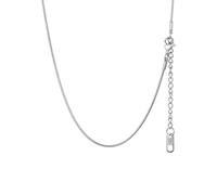 PROSTEEL Snake Chain Necklace with Sturdy Clasp, 1.5MM Thin Chain for Adding a Pendant, Mens Jewellery, 316L Stainless Steel Silver 22"+2" Extension with Gift Box