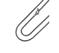 PROSTEEL Wheat Chain for Men 2mm Black Stainless Steel Thin Chain for Pendant Necklace 26" Length (Send Gift Box)