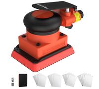 Proster 3x4 inch Pneumatic Sander 12000RPM - Random Orbital Sanders with 20PCS 100mm Sandpapers & Variable Speed Control Air Powered Sander Polish for Wood, Automotive Maintenance