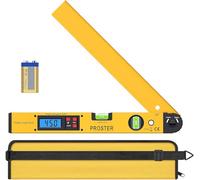 Proster Angle Finder 0-225° Digital Protractor 400mm/16 inch Angle Measurement Tool with Backlit, Hold Data, Horizontal & Vertical Bubble Level Angle Measure for Construction Engineering Woodworking