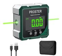Proster Angle Finder Digital Inclinometer Dual Green Laser IP54 Waterproof