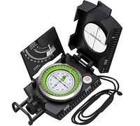 Proster Compass Hiking with Clinometer Fluorescent Scale Carry Bag