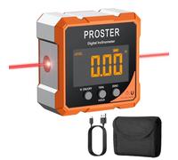 Proster Digital Laser Angle Finder 4-Sided Strong Magnetic IP54 Waterproof