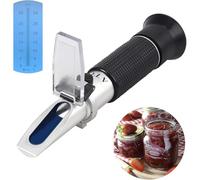 Proster Digital Refractometer Handheld Brix Refractometer for Sugar Testing 0-32%, with Automatic Temperature Compensation, Ideal for Jam, Fruit, and Beverages - Includes 3 Pipettes and Storage Case