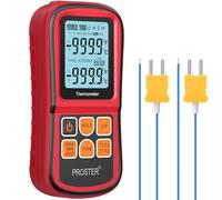 Proster Digital Thermometer Dual Channel K-Type Thermocouple -50 to 1300C