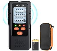 Proster EMF Meter - 3 in 1 Radiation Detector for EF, RF & MF with Sound-Light Alert, Handheld EMF Reader with Storage Bag - Ideal for Home, Office Inspections & Ghost Hunting