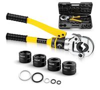Proster Hydraulic Crimping Pliers 8 Ton Crimping Pliers TH16 TH20 TH26 TH32 Pipe Cutter Burr Cutter with Sealing Rings & Sturdy Plastic Box (Normal)