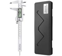 Proster Vernier Calipers 6 Inch/150 mm Digital Caliper Fractions/Inch/Metric Calipers Measuring Tool Stainless Steel Body/Silver Extra Large LCD Screen Auto Off Featured Measuring Tool