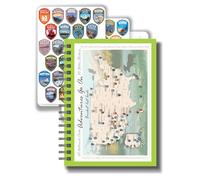 ProStickersUSA Adventures Go On. The Full COLOR book 2026 (size 6x9) is a guide to the national parks of the United States of America National Attractions of the USA