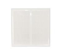 Prostko LTD Air Vent Grille 450mm x 450mm Plastic Duct Ventilation Cover Louvre, White