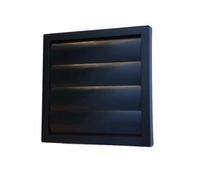 Prostko LTD Black External Gravity Flaps - 150mm / 6'' - Ventilation Duct Cover - Wall Outlet Vent.