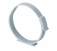 Prostko LTD Duct Clamp Bracket - 100mm Round Ventilation Tube Clip - White Plastic Holder