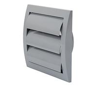 Prostko LTD Grey Duct Gravity Flaps - 150mm x 150mm / 100mm - Vent Cover with Movable Louvres.