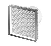 Prostko LTD Tiled Bathroom Extractor Fan 100mm with Timer Humidity Sensor/Wall Ventilator