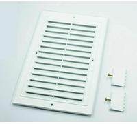 Prostko LTD White Air Vent Grille - 160mm x 245mm - with Fitting Kit - Duct Ventilation Cover.