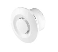 Prostko LTD White Bathroom Ceiling Extractor Fan 100mm with Timer and Ball Bearing