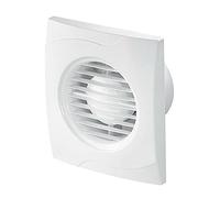Prostko LTD White Bathroom Extractor Fan 100mm with Timer/Delay Wall Modern Ventilator