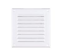 Prostko LTD White Metal Air Vent Grille - 245mm x 245mm - with Fly Screen - Ventilation Cover.