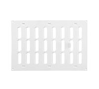 Prostko LTD White Metal Air Vent Grille / 300mm x 200mm / with Shutter Flat Louvre Duct Cover/Powder Coated