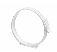 Prostko LTD White Round Ducting Pipe Bracket Clip Clamp Holder - Duct Tube Clip - 100mm, 125mm, 150mm - Lightweight Holders. (125mm)