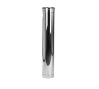 Prostko Matt Stainless Steel Flue Liner/Chimney Stove Rigid Metal Pipe Fireplace Tube. (180mm, 500mm / 0.5m)