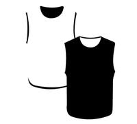 PROSTYLE SPORTS Football Training Reversible Bibs Football Netball Rugby Hockey Cricket XXS-3XL (Black/White, Youth (U 16's))
