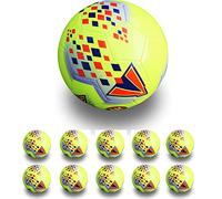 PROSTYLE SPORTS Footballs | Size 5 | Classic Football |Training & Match Footballs (Yellow) (Yellow (10 Training Balls), 5)