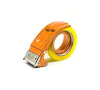 PROSUN Tape Packing Dispenser Gun, Fast Reload 75mm (3 Inch) Heavy Duty Parcel Tape Gun, Pistol Grip Carton Sealer, Orange