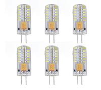 Prosxylate 6Pcs G4 LED Bulb 12V, Color LED Bulb with Uniform Light Output, Easy Install Replacement for Halogen T3 Bulb, 3W Equivalent to 20W, for RV Garden Cabinet Lighting (Cool White)