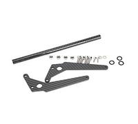 Prosxylate Carbon Fiber Motorcycle Phone Holder, Motorcycle Navigator Bracket, Antiwear Durable Mount, 0.5in Hex Stand, with Strut and Screws, for R1200GS LC 2013-2018 Fast Setup