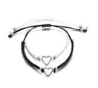 Prosy Love Drawstring Couples Bracelet Weave Braided Wrist Bracelets Beaded Friendship Bracelets Wristbands for Women and Girls
