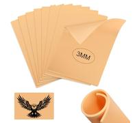 Prota 3 MM Tattoo Practice Skin 8 Pcs Fakeskin, Double Sides 15 * 20 cm, Microblading Practice Skin for Beginners and Experienced Artists