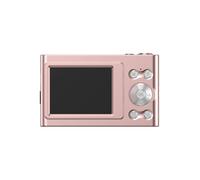 Protable 4K Digital Camera, Video Camcorder 48MP 2.4 Inch IPS Screen Auto 16X Zoom Anti-shake Detect Smile Capture Lightweight(Pink Camera -32GB)