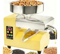 Protable Automatic Oil Press Machine - High-Performance Electric Cold & Hot Expeller,1100w Power, 300°C & High Torque for Unlocking Full Seed Potential