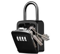 Protable Key Storage Security Lock,V-Resourcing Door Knob Mounted Re-settable 4 Digit Combination Lock Box,to Share and Secure Keys for Home,Office,Garage, Airbnb etc