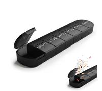 Protable Weekly Pill Organiser 7 Day, Large Pill Box 1 Time a Day, Travel Friendly Daily Pill Containers to Hold Vitamins, Supplements & Medicine