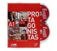 Protagonistas: Libro del alumno + cuaderno de actividades + audio-CDs (2)- A1