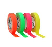 ProTapes/Permacel 24mmx25 yard Fluorescent Gaffer Cloth Tape - Green/Orange/Pink/Yellow