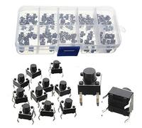 PROtastic 100pcs 4Pin Micro Tactile Push Button Switch Miniature Momentary Tact Pushbutton Switches