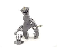 PROtastic Adjustable Motorcycle Bicycle Handlebar Clamp Mount for GoPro Hero 1 2 3 3+ 4, SJCAM SJ4000, Qumox SJ4000 SJ5000, Xiaomi Yi, Action Camera Camcorder