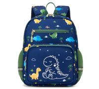 PROTAURI Toddler Backpack Glow Dark for Nursery Boys 3-7Y 13L, Dinosaur | Fits A4 books, with Chest Strap, Reflective, 600D Oxford Water-Resistant, Breathable, 35cm