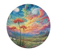 Protea Cynaroides 120 Piece Circular Puzzle Flowers Plants Trees Animal Shape Premium Quality Challenging Brainteaser for Adults Durable Pieces Home Decor Wall Art 120 PCS