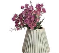 Protea Faux Flower for Wedding Planning Home Studio Office Creative Space Plastic Faux Bloom with Lifelike Leaf Veining (Purple)