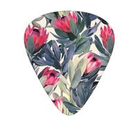Protea Paradise Printed,12 Pcs Guitar Pick,3 Different Thickness Plectrums for Acoustic Guitar Bass Ukulele (0.46mm 0.96mm 0.71mm)