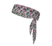 Protea Paradise Printed, Head Tie, Sports Headband Tie Back, Multi Sweatband for Men Women