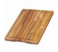 Proteak Rectangle Edge Grain with Corner Hole and Juice Groove 16 x 12 x .75