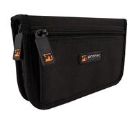 Protec Trumpet/Small Brass Multiple (4-Piece) Nylon Mouthpiece Pouch with Zipper Closure, Model A221ZIP,Black